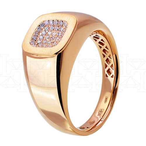Фото - Кольцо из рыжего золота с бриллиантами R7998-11043 (784)