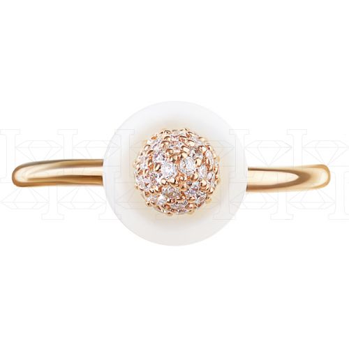 Фото - Кольцо из рыжего золота с бриллиантами R5313-6637 (723)