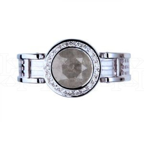 Фото - Кольцо из белого золота с бриллиантами из коллекции "Современные" R1765-2007 (332)
