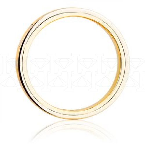 Фото - Кольцо обручальное из цветного золота с бриллиантом из коллекции "Парные обручальные кольца" VDR.A2707 (210)