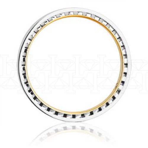 Фото - Кольцо обручальное из цветного золота с бриллиантом из коллекции "Парные обручальные кольца" VDR.A2673 (210)