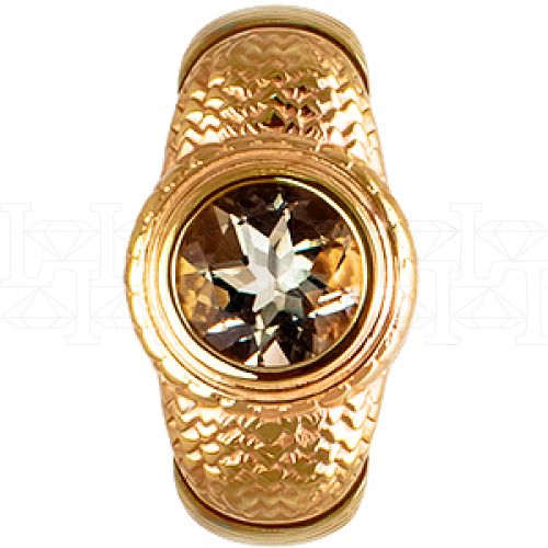 Фото - Кольцо из цветного золота с цитрином и бриллиантами из коллекции "Талисман" R3173-3842 (331)