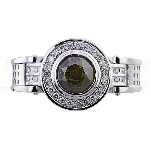 Фото - Кольцо из белого золота с пикированным бриллиантом из коллекции "Современные" R1765-9682 (332)
