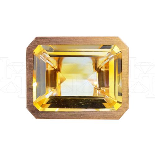 Фото - Кольцо из рыжего золота с цитрином из коллекции "Акварель" R7579-10398 (420)