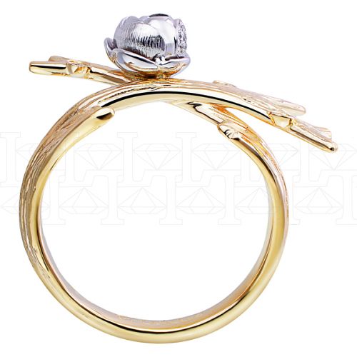 Фото - Кольцо из цветного золота с бриллиантами из коллекции "Пепел Розы" R7088-9733 (701)