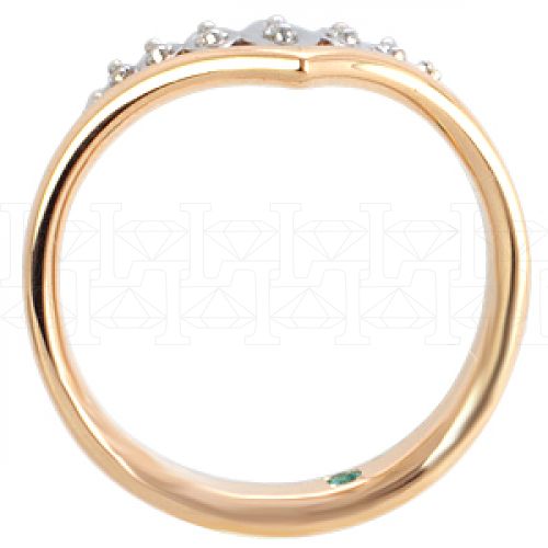 Фото - Кольцо из цветного золота с бриллиантами из коллекции "Боже, храни королеву" R2891-3711 (713)