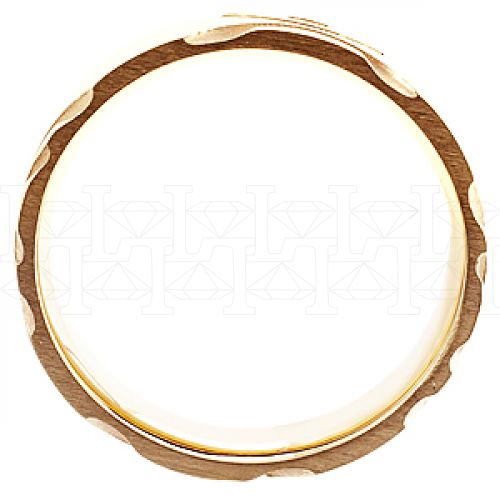 Фото - Кольцо обручальное из рыжего золота с бриллиантом из коллекции "Обручальные кольца с  одним бриллиантом" R2981-3611 (243)
