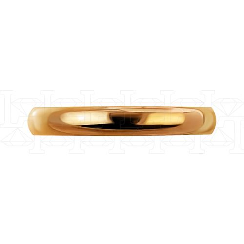Фото - Кольцо обручальное из рыжего золота из коллекции "Традиционные" R100-H1T1W30-R (245)