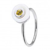Кольцо-неделька из белого золота с цветным сапфиром R5625-7288 (805)