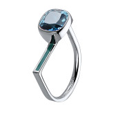 Кольцо из белого золота с топазом R8597-12215 (161)