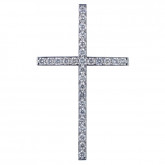Крест из белого золота с бриллиантами X5582-10715 (181)