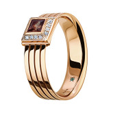 Кольцо из рыжего золота с бриллиантами из коллекции "Современные" R1790-3406 (332)