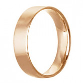 Кольцо обручальное из рыжего золота из коллекции "Традиционные" W1057000 (245)