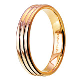 Кольцо из рыжего золота из коллекции "Парные обручальные кольца" R8410-11841 (210)