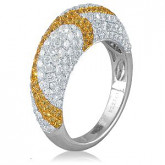 Кольцо из белого золота с бриллиантами из коллекции "Candy" R16724 (561)