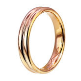 Кольцо из рыжего золота из коллекции "Парные обручальные кольца" R8410-11839 (210)