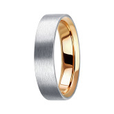 Кольцо двойное из цветного золота из коллекции "Двойные обручальные кольца" W5374500 (242)