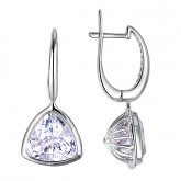 Серьги из белого золота с бриллиантами E5973-7940 (810)