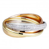 Кольцо из цветного золота с бриллиантами R5079-7325 (244)