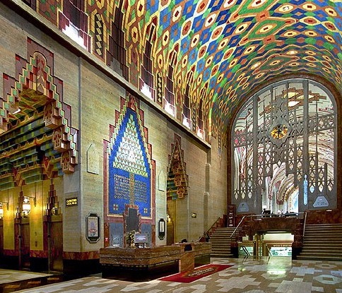 Guardian Building в Детройте. Внутрення отделка холла