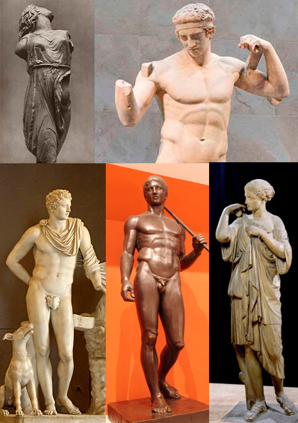Скульптуры Поликлета, Праксителя, Лисиппа и Скопаса.jpg