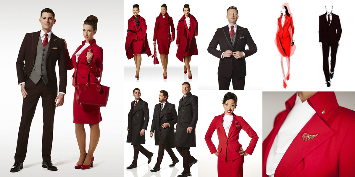 Униформа для Стюардесс авиакомпании Virgin Atlantic.jpg