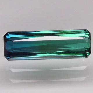 Зелено-голубой полихромный турмалин 1,17 карат