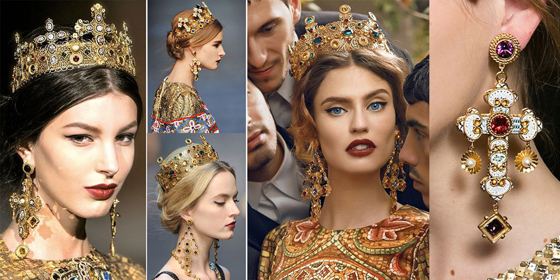 Византийский орнамент украшения Dolce & Gabbana осень-зима 2013-2014.jpg