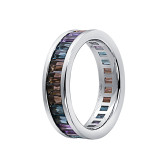 Кольцо из белого золота с  из коллекции "Акварель" R9675-14835 (420)