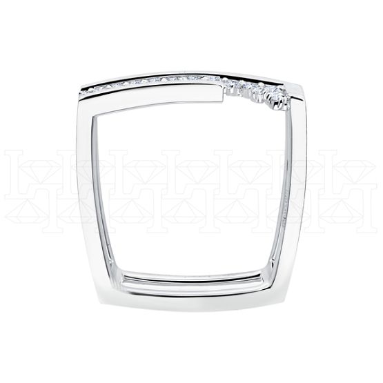 Фото - Кольцо из белого золота с бриллиантами из коллекции "Чистая линия" R10207-16109 (781)