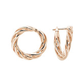 Серьги конго из рыжего золота E6664-9150 (803)