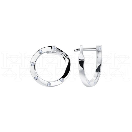 Фото - Серьги из рыжего золота с бриллиантами E8342-12949 (807)