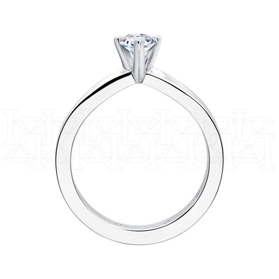 Фото - Кольцо из белого золота с бриллиантом из коллекции "Помолвка" R10169-16005 (514)