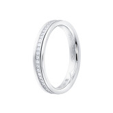 Кольцо спиннер из белого золота с бриллиантами из коллекции "Обручальные кольца с дорожкой" R7994-11036 (241)