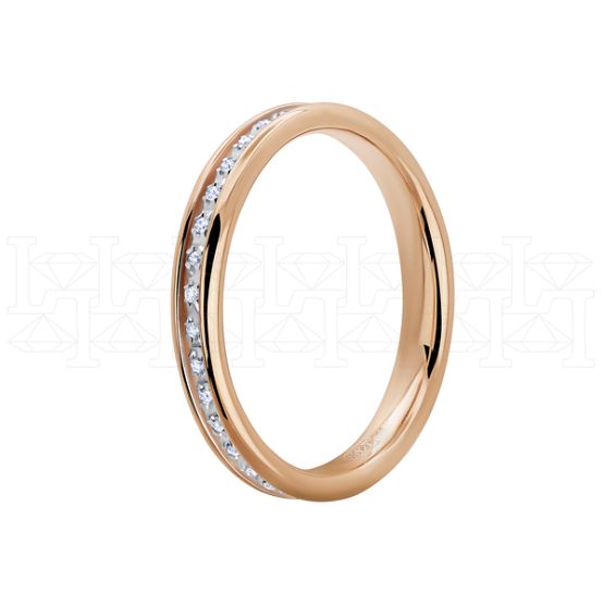 Фото - Кольцо из цветного золота с бриллиантами из коллекции "Парные обручальные кольца" R4163-13148 (210)