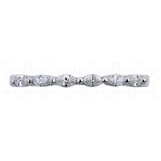 Фото - Кольцо обручальное из платины с бриллиантами из коллекции "Обручальные кольца с дорожкой" R05902A-PT (241)
