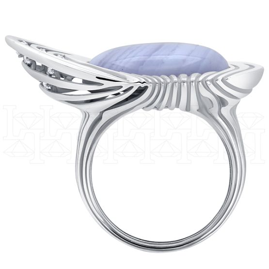 Фото - Кольцо из белого золота с бриллиантами из коллекции "Шамора" R9684-14910 (452)