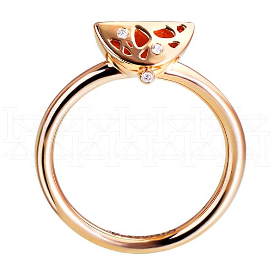 Фото - Кольцо из рыжего золота с бриллиантами R6348-8488 (809)