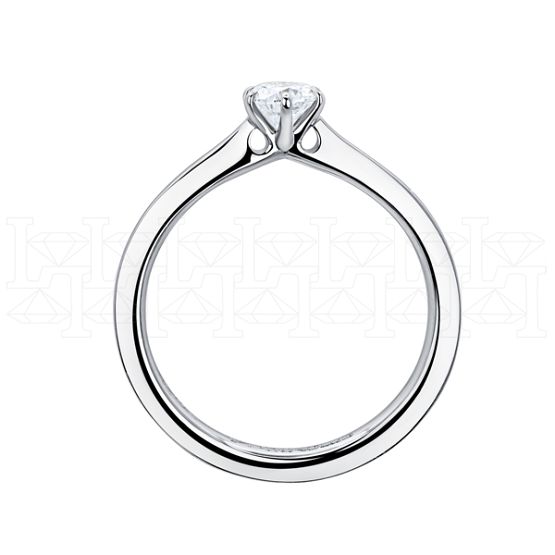 Фото - Кольцо из белого золота с бриллиантом из коллекции "Помолвка" R10140-15973 (514)