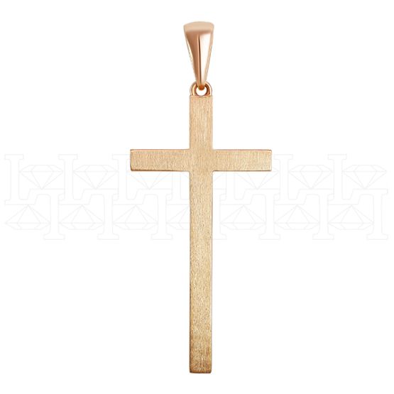 Фото - Подвеска крест из рыжего золота X2642-3971 (181)