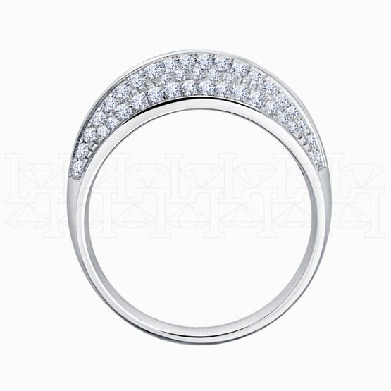 Фото - Кольцо из белого золота с рубинами и бриллиантами из коллекции "Алые паруса" R8466-11956 (780)