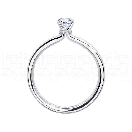 Фото - Кольцо из белого золота с бриллиантом из коллекции "Помолвка" R10162-15995 (514)
