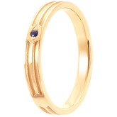 Кольцо из рыжего золота с сапфиром из коллекции "Современные" R2983-3622 (332)