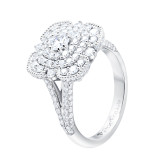 Кольцо из белого золота с бриллиантом из коллекции "787" R10241-16211 (787)