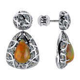Серьги из белого золота E9838-15246 (453)