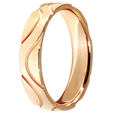 Кольцо обручальное из рыжего золота R2229-3215 (240)