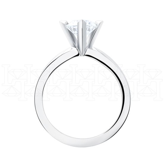 Фото - Кольцо из белого золота с бриллиантом из коллекции "Помолвка" R10169-16318 (512)