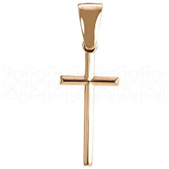 Фото - Подвеска крест из белого золота X2640-3047 (181)