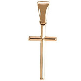 Подвеска крест из белого золота X2640-3047 (181)