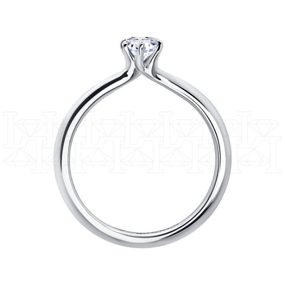 Фото - Кольцо из белого золота с бриллиантом из коллекции "Помолвка" R10157-15990 (514)